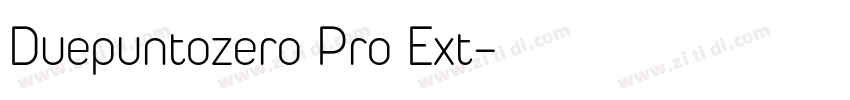 Duepuntozero Pro Ext字体转换